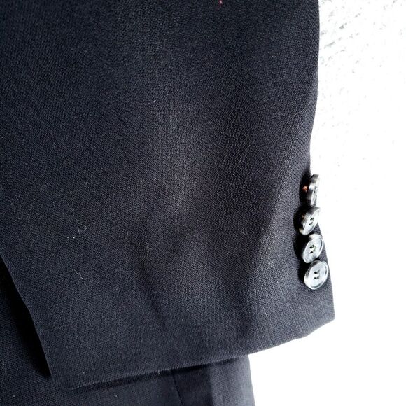 Vintage Joseph Abboud Double Breasted Blazer Jacket Mens 46L Wool Blue - Picture 6 of 16